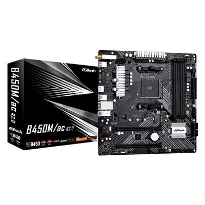 Motherboard ASRock B450M/AC 2.0 AMD Socket AM4